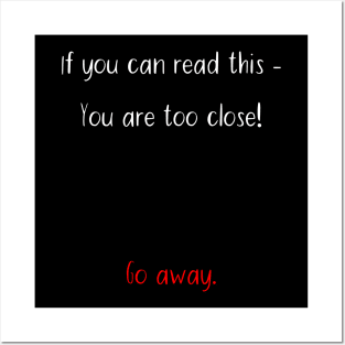 If you can read this - go away! Posters and Art